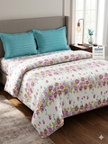 Sleepwell Whisper Premium 100% Cotton Double Bedsheet Set with 2 Pillow Covers